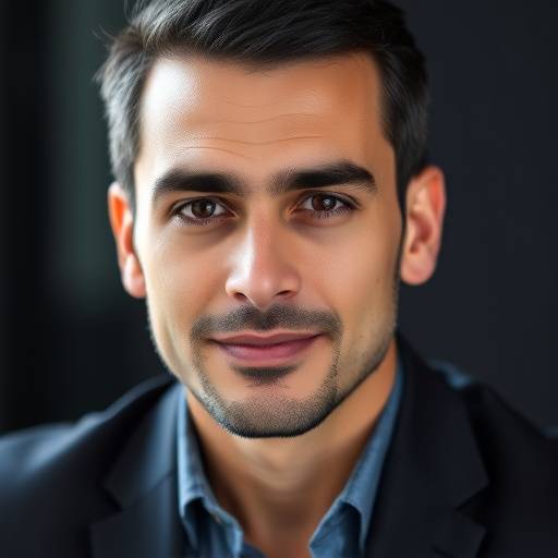 Retrato profissional de Fernando Alves, especialista em oratória digital da Oratória Brilhante, com um olhar atento.