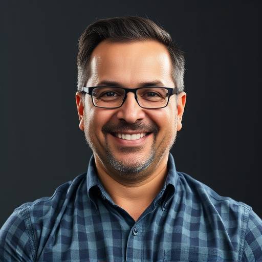 Retrato profissional de Roberto Silva, instrutor sênior da Oratória Brilhante, com um olhar confiante.